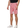 thumbnail image 4 of NOMADIC NOOK Men's Summer Regular Fit Flat Front Chino Striped Dress Shorts 2 Packs, 4 of 4