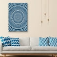 thumbnail image 2 of Masterpiece Art Gallery Medallion In Blue By Belle Maison Canvas Art Print 24" x 36", 2 of 4