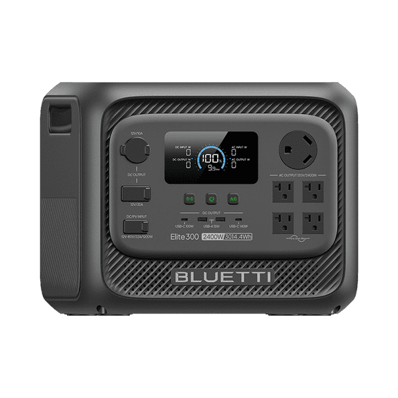 BLUETTI Elite 300 Portable Power Station, 3014Wh LiFePO4 Battery Solar Generator for Home and RV