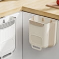 thumbnail image 5 of Collapsible Hanging Trash Can - 6L Kitchen Cabinet Door Bin, Space Saving Foldable Garbage Container with Universal Hook for Home Organization, 5 of 10