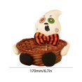 thumbnail image 4 of Cesta de Almacenamiento Ygjytge tejida A Mano Creativa Halloween 1 unidad, 4 of 6