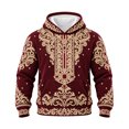 thumbnail image 3 of JAJAHO Kids Boys Christmas Hoodie 3D Printed Funny Santa Hoodie Xmas Holiday Party Tops For 1-16 Years, 3 of 5
