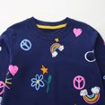 thumbnail image 5 of WOYY Girls Sweatshirt Cute Crew Neck Pullover Long Sleeved Shirt, Sizes 18-24M, 5 of 5