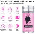thumbnail image 3 of Aliver Hair Wax Stick,4-piece Set Hair Wax Stick & Pink Comb for Hair Flyaways and Long-Lasting Soft and Frizz-Free Hairstyles,75g, 3 of 12