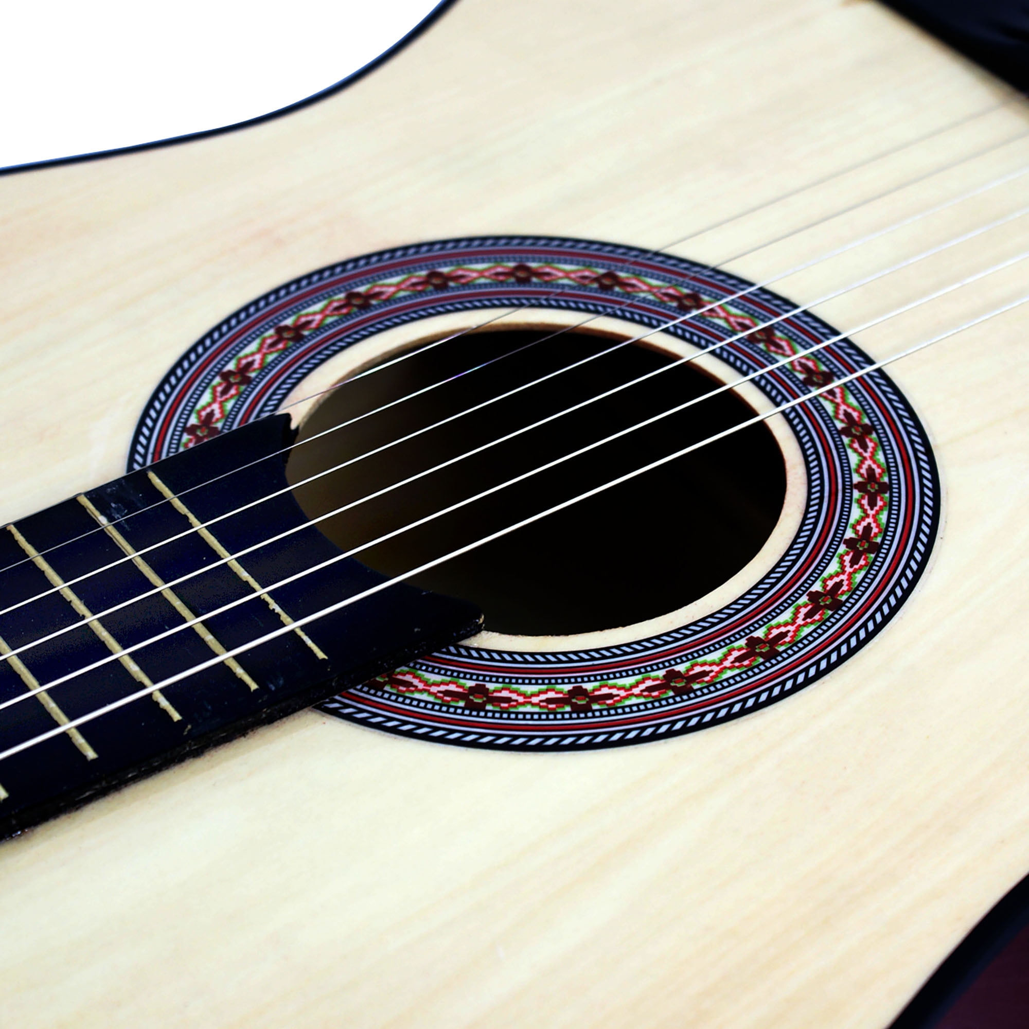 ZenStyle 38" Beginners Acoustic Guitar with Case, Strap, Tuner and Pick for Starter, Natural