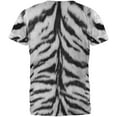 thumbnail image 2 of White Siberian Tiger Costume All Over Adult T-Shirt, 2 of 2