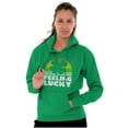 thumbnail image 4 of St Patricks Day Feeling Lucky Clover Hoodie Sweatshirt Women Men Brisco Brands S, 4 of 6
