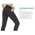 thumbnail image 3 of CAMEL Women's High Waist Capri Yoga 3/4 Workout Leggings Tummy Control Non See-Through Running Pants with Pocket, 3 of 6