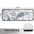 thumbnail image 5 of Kitchen Rugs Sets Of 2,Blue Paisley and Floral Pattern Anti Fatigue Kitchen Mat Rugs Non Slip Washable,Decorative Kitchen Floor Mats for Kitchen,Sink,Laundry,17"x47"+17"x47", 5 of 5