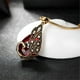 thumbnail image 2 of Set Collar Pendientes Mujeres Joyas de Boda Colgante Pendientes Vintage, 2 of 3