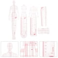 thumbnail image 4 of EeaseCA 1 Set Clothing Drawing Template Ruler Model Fashion Women Sewing Patchwork Rulers, 4 of 6