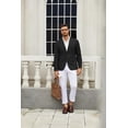 thumbnail image 5 of COOFANDY Men's Linen Blazer Casual Lightweight Two Button Sport Coats Formal Business Suit Jacket Unlined Blazer, 5 of 6