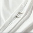thumbnail image 5 of Flxxie Ultra Soft Velvet 3 Pieces Duvet Cover Set with Pillow Shams, Queen, White, 5 of 5