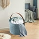 thumbnail image 4 of Cesta Azul Portátil para Guardar Ropa Interior y Ropa Sucia | Plástico | 25 X 25 X 20 Cm | Diseño Multifuncional | para Uso Doméstico y Exterior | Fácil de Limpiar | Ideal para Regalar | 1 Cesta, 4 of 6