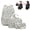 Black Spots, variant on CSSJKYJ Backpack for Teen Women College Laptop Backpacks Cute Bookbag Set Case Elementary Middle High Campus Bag 3 Pcs Students Bookbags Sets Travel Daypack-Black Spots