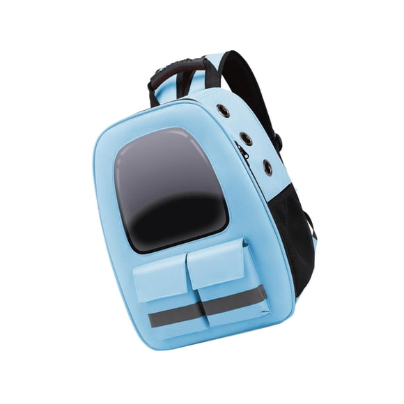 Cat Carrier Backpack Transparent Airline Approved for cat backpack carrier Outdoor Travel Blue