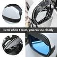 thumbnail image 2 of 2-Pack Universal Car Mirror Rain Guards - Side Window Visor Eyebrow Covers, Waterproof Anti-Rain Deflector for Most Vehicles, 2 of 6