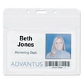 thumbnail image 2 of (2 pack) Advantus 75603 4.5 in. x 4 in. PVC-Free Horizontal Badge Holders - Clear (50/Pack), 2 of 3