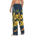 thumbnail image 6 of Halloween Cartoon Design Mens Cotton Pajama Pant Sleep and Lounge Bottons with Pockets, 6 of 7
