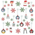 thumbnail image 3 of Walplus Self Adhesive Bubble Christmas Friends and Colorful Snowflakes Window Home Decor Wall Decals 35.44" x 35.44", 3 of 5