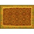 thumbnail image 1 of Ahgly Company Indoor Rectangle Oriental Yellow Traditional Area Rugs, 6' x 9', 1 of 4