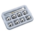 thumbnail image 2 of Cubos de hielo esféricos de acero inoxidable de 25 mm, fáciles de enfriar. 8pcs bolas de hielo, 2 of 6