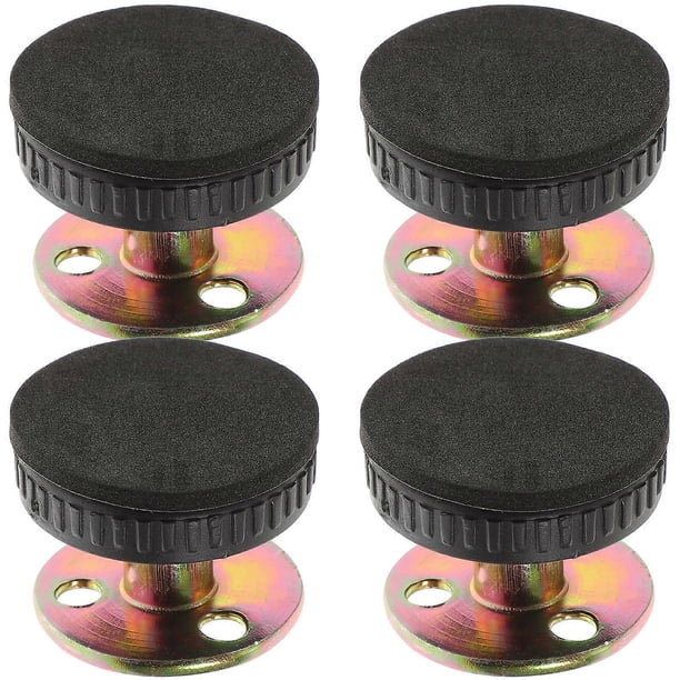 4 piezas de fijación de cabecera de metal, actuador antisalpicaduras, estabilizador de pared ajustable, herramienta antideslizante resistente para el dormitorio del hogar (ajustable 30-40 mm)