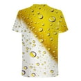 thumbnail image 4 of Herrnalise Gift For Men New Fashion Men's T-shirt 3D Non Positioning Beer Print Short Sleeve Round Neck T-shirt Casual Sports Top Blouses under $10, 4 of 5