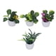 thumbnail image 2 of Planta en maceta para casa de muñecas, flor Artificial en miniatura, bonsái pequeño para decoración de jardín, casa de muñecas 1:12, 4 Uds., 2 of 9