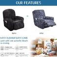 thumbnail image 4 of Recliner Slipcovers -Pieces Lazyboy Recliner Covers Recliner Couch Covers Recliner Chair Cover Non Slip Reclining Slipcovers with Storage Pockets Furniture Protector for Living Room, 4 of 7