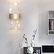 thumbnail image 4 of Aplique de pared acrílico con cable, moderno aplique LED cálido, aplique dorado para interiores, ideal para sala de estar, dormitorio, baño, pasillo, puerta, escaleras, mesita de noche, moderno., 4 of 6