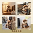 thumbnail image 6 of JZCHUNTOY Marmot Plush Toy with Vest 1 Piece, Soft Fluffy Stuffed Animal Doll, Cute Realistic Huggable Plush Doll, Perfect for Home Decor, Gift Giving, Bedroom Decoration and Sofa Ornament, 6 of 8