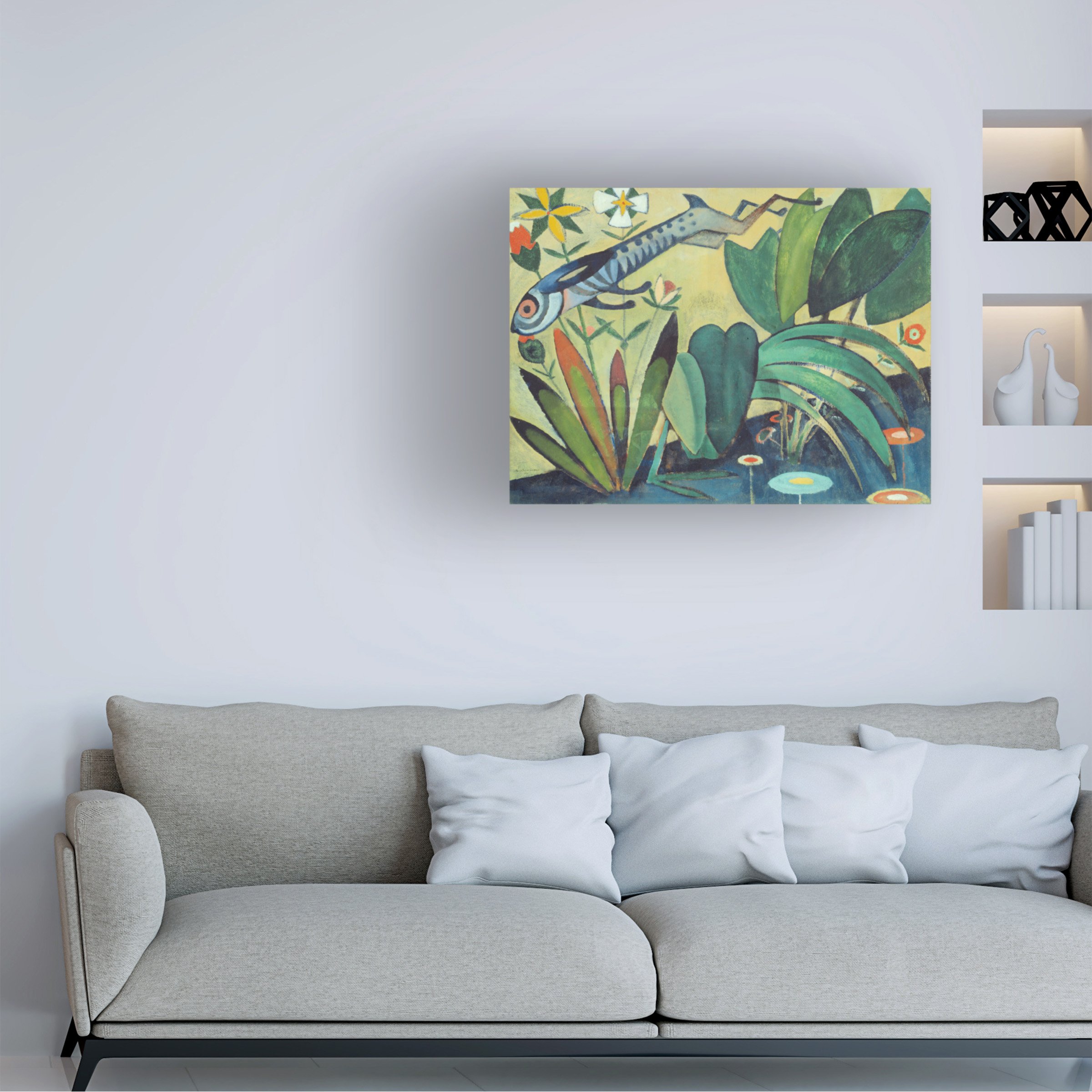 Souza Cardoso 'The Leap Of The Rabbit' Canvas Art