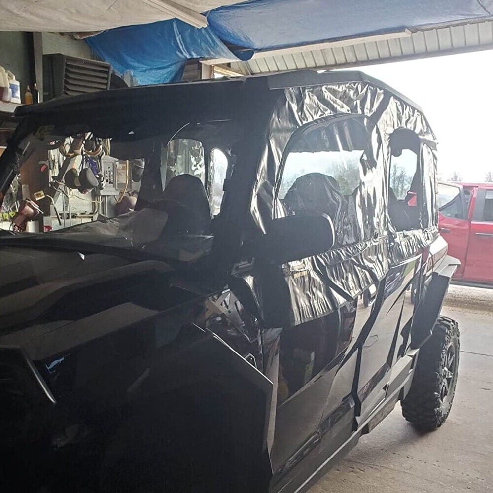 KEMIMOTO UTV Soft Cab Enclosure Upper Doors Window Compatible with General XP 4 1000 Water-Resistant and Heavy-Duty Fits 4 Side Windows