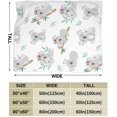 thumbnail image 3 of Koala Flannel Throw Blanket Lightweight Soft Cozy Washable for Sofa Couch Bed, 3 of 5