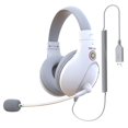 thumbnail image 2 of Esquirla Écouteurs pour Étudiants et Enfants avec Micophone Filaires sur l'Oreille Écouteurs Confortables pour A566H Blanc USB, 2 of 8