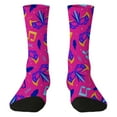 thumbnail image 3 of Compression Socks for Women Cute Animal Knitted Mid Calf Soft Comfort Mens Socks Blue One Size, 3 of 7