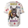 thumbnail image 2 of Back to School Cute French Bulldog All Over Print 3D Baseball Shirt Dog Lover Gifts Softball Sport - 13010, 2 of 6