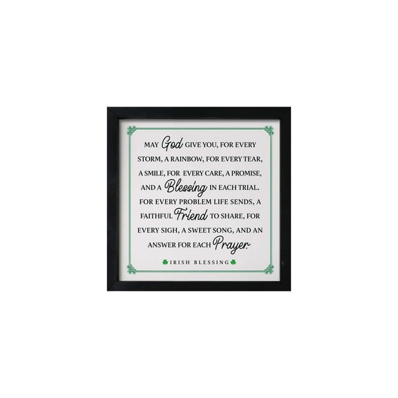 Lifesong Milestones St. Patrick's Day Irish Shadow Box Frame Home Decorations