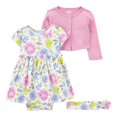 thumbnail image 1 of Set De 3 Piezas Sunsuit C/Cardigan Y Diadema Carter's Multicolor Estampado floral 12M, 1 of 4