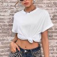 thumbnail image 4 of Kovlvoll Womens Oversized T Shirts Summer Crewneck Short Sleeve Loose Fitted Basic Tees Casual Workout Tops, 4 of 6