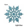 thumbnail image 2 of Bearachild 12 piezas al aire libre portátil Navidad copo de nieve decoración Navidad sala de estar dormitorio decoración vacaciones festival Kits de decoración para fiestas Azul claro, 2 of 6