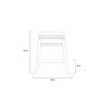 thumbnail image 2 of Boraam Hamilton Backless Swivel Counter Stool in Cappuccino Finish, 2 of 3