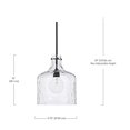 thumbnail image 2 of Capital Lighting Crawford 1-Light Matte Black Pendant Ceiling Light 12 Inch, 2 of 3