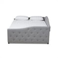 thumbnail image 2 of Baxton Studio Lit de Repos Transitionnel Gris Queen Size avec Gigogne, 2 of 6