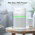 thumbnail image 5 of JOWSET Air purifiers for Allergies and Asthma, H13 True HEPA Air Purifiers for home Covers 1300 sq.ft, Dander Dust Wildfire Pollen Odor, White, 5 of 11