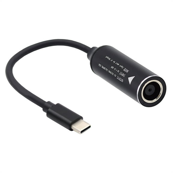 CY DC Jack 7.9x5.4mm Input to USB-C Type-C Power Plug Charge Cable for Laptop Phone PD9V 5V 20V