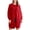 Red, variant on HCYSFG Womens Longline Cardigan Sweater Open Front Long Sleeve Patch Pockets Loose Fit Textured Knit Casual Everyday Layering Tops