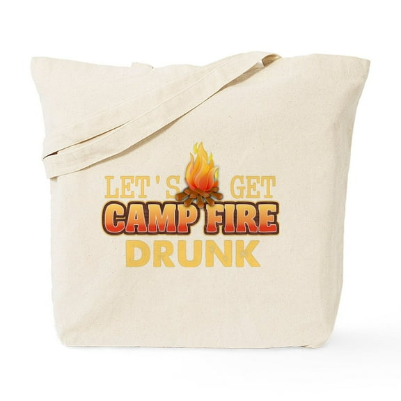 CafePress - Funny Campfire Saying Tote Bag - Unisex Canvas Tote Bag, Beige, 1-Piece