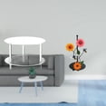 thumbnail image 2 of Mesa Auxiliar Acrílica Con Forma De Girasol Y Portarrollos De Papel. Mesita De Noche Compacta Para Sala De Estar, Baño Y Hogar. Fácil Montaje. Estante Vertical Antideslizante., 2 of 8